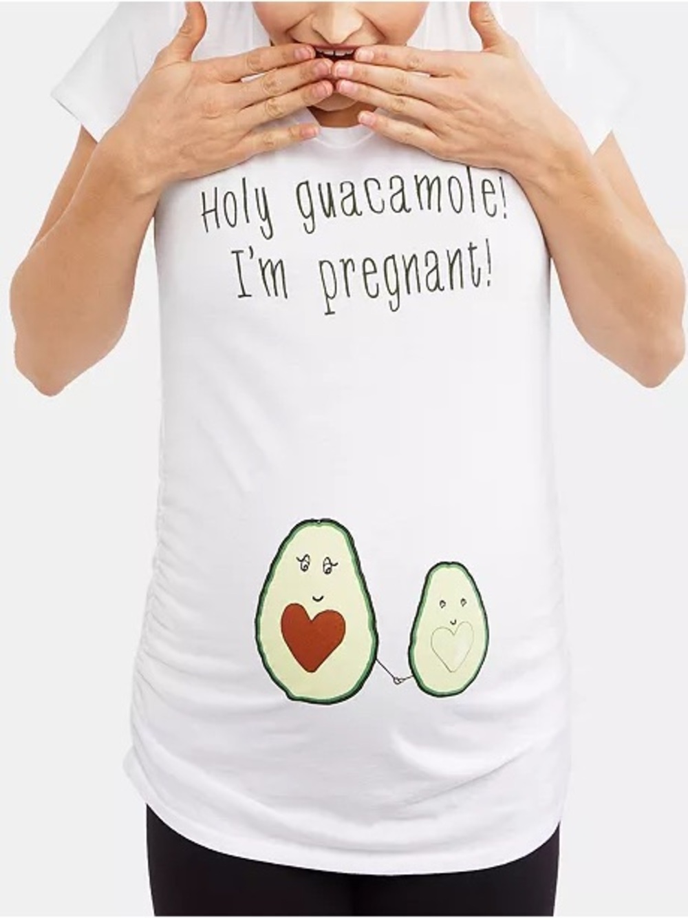 Motherhood Maternity Holy Guacamole I’m Pregnant Graphic Tee Sz Medium Like New